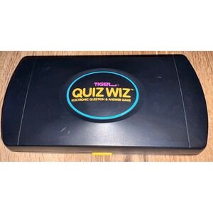 Tiger Quiz Wiz Electronic Question & Answer Game Vintage Handheld Trivia Black